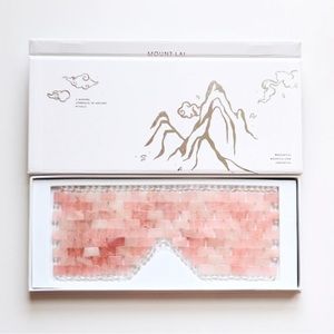 Woven rose quartz eye mask for soothing and de-puffing the delicate eye area NEW